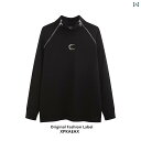スウェット トップス メンズ レディース ダーク ファッション ジッパー 装飾 長袖 ハイネック 黒 白
