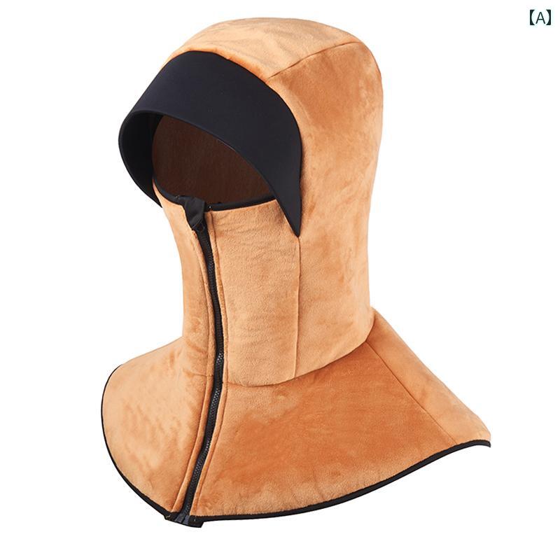 フェイスマスク 目出し帽 メンズ レディース 防風 暖かい フード 秋冬 厚手 フルフェイス ネック アウトドア サイクリング 防寒 帽子