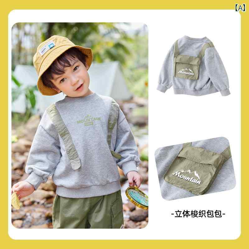 キッズ トレーナー 子供服 男の子 女の子 スウェット トップス 春秋 長袖 ベビーコットン グレー