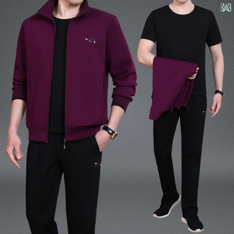 セットアップ ジャージ 上下 メンズ カジュアル 大きめサイズ スポーツ お父さん スウェット スポーツ..