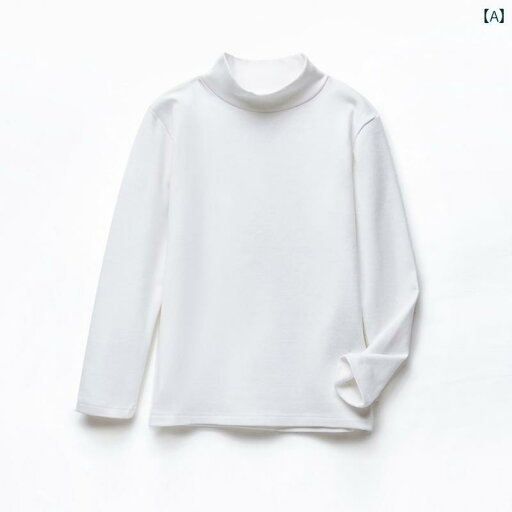 カットソー tシャツ キッズ 子供服 女の子 男の子 綿 春秋 厚手 タートルネック 長袖 無地 ホワイト ピンク イエロー カットソー tシャツ キッズ 子供服 女の子 男の子 綿 春秋 厚手 タートルネック 長袖 無地 ホワイト ピンク イエロー
