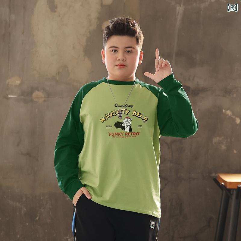 tシャツ キッズ 子供服 男の子 ロンT レトロ ラグランスリーブ 春秋 カジュアル 長...