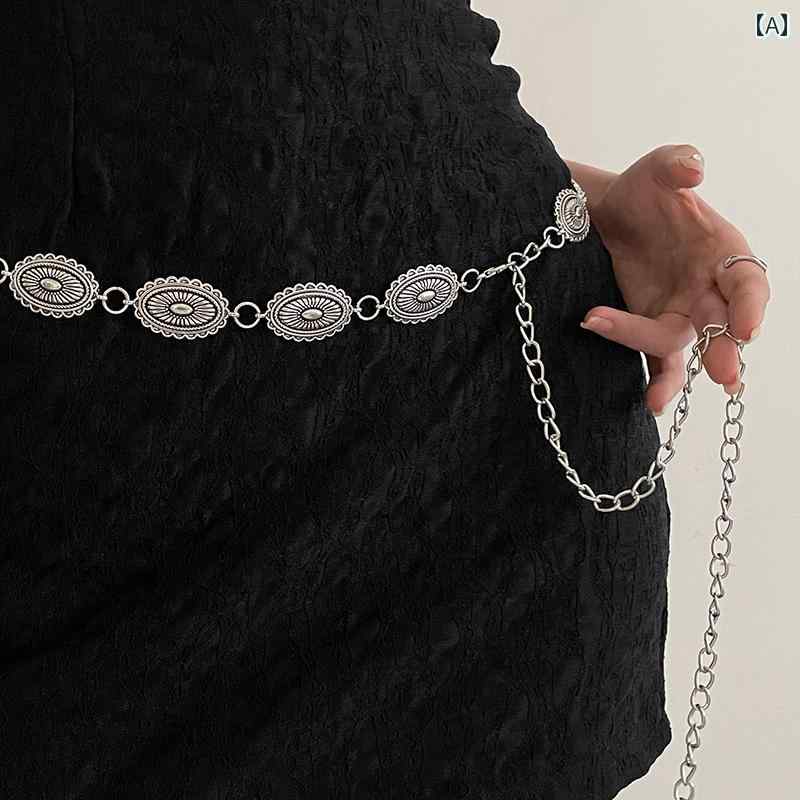 レディース ベルト レディース レトロ アクセサリー ボヘミアン エスニック アジアン 民族風 個性 おし..