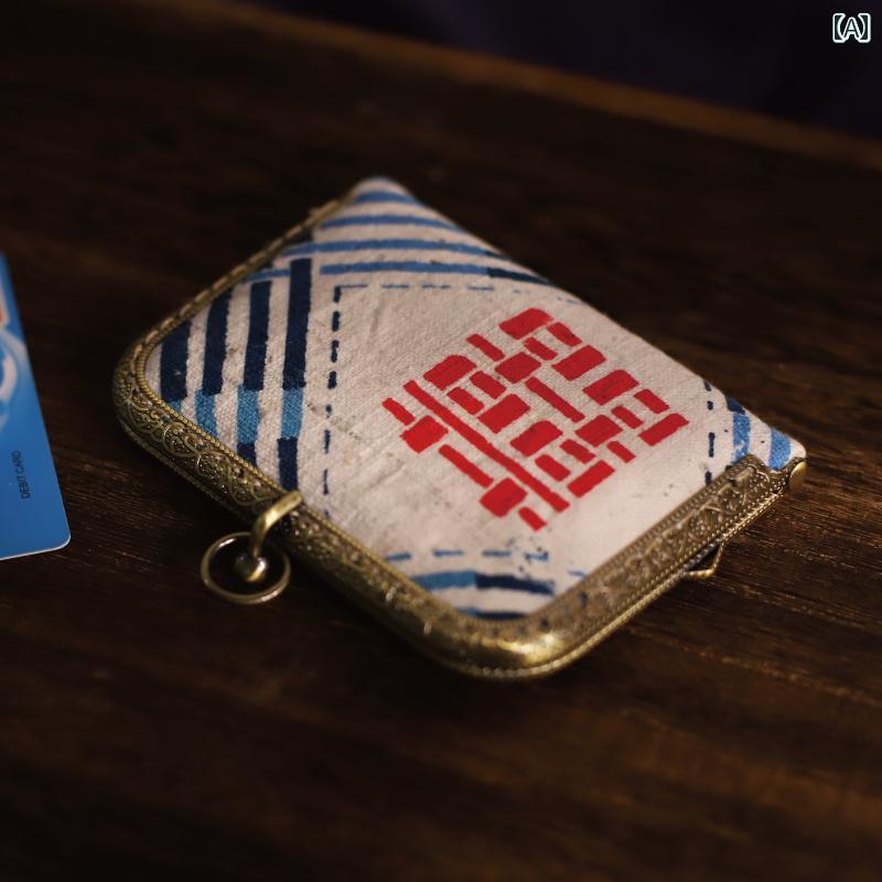 薄手 カードケース レディース がま口 12ポケット ホルダー 収納 開閉簡単 キャンバス 中国 おしゃれ ..