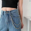 ウォレットチェーン アメカジ レディース メンズ アクセサリー ヒップホップ ストリート フック シングルループ 大きめ シルバー シンプル