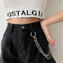 ウォレットチェーン アメカジ メンズ レディース ウエストチェーン アクセサリー フック シングルループ 大きめ シルバー シンプル おしゃれ