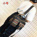 エスニック ショルダーバッグ レディース 大人 2way 小さめ 大きめ ハンドバッグ 斜めがけ 肩掛け 鞄 おしゃれ カジュアル 大容量 クロスボディ レザー デニム ファスナー マチ ポケット 旅行 レトロ 韓国 幾何学模様 ブラック(4)