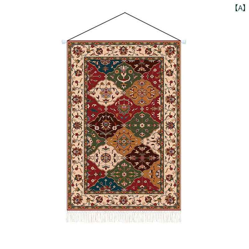 壁飾り タペストリー インテリア おしゃれ エスニック 民族風 キャンバス 混紡 長方形 アート モロッコ..