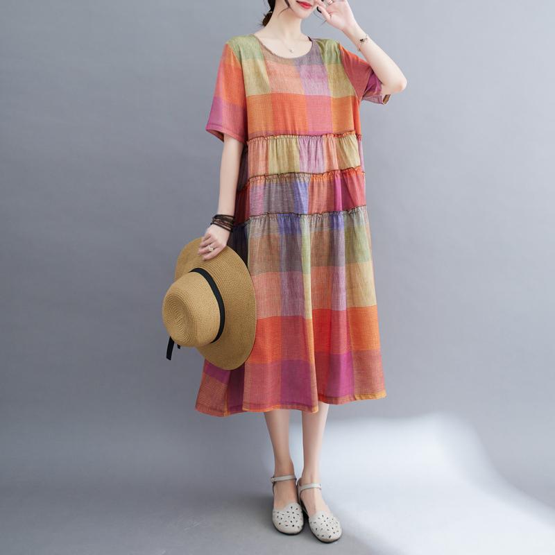 レディース ファッション おしゃれ 夏 aライン スカート カジュアル 大きめ スイング ドレス