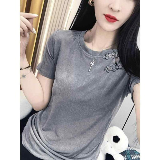 レディース ファッション おしゃれ チャイナ風 トップス ラウンドネック 半袖 スリム Tシャツ 夏 プレート ボタン 西洋 シャツ レディース ファッション おしゃれ チャイナ風 トップス ラウンドネック 半袖 スリム Tシャツ 夏 プレート ボタン 西洋 シャツ