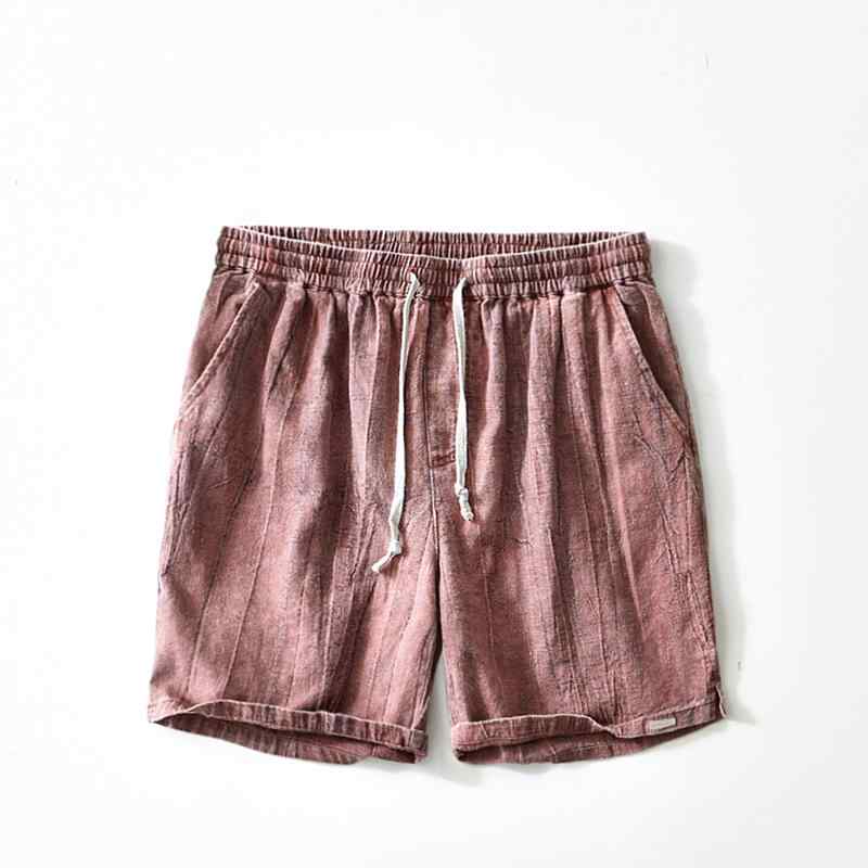 メンズ ファッション シンプル おしゃれ カジュアル 夏 リネン ストレッチレース チャイナ風 レトロアンティーク コットンリネン 生地 七分 パンツ