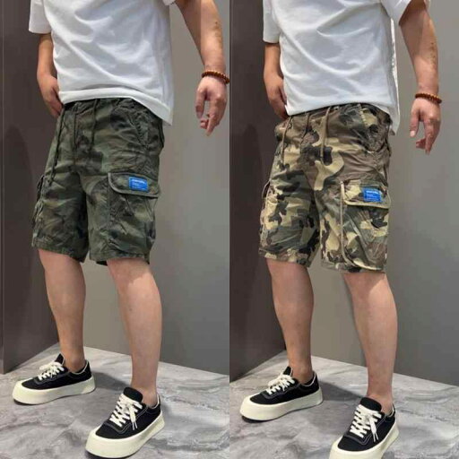 メンズ ファッション シンプル おしゃれ カジュアル トレンディ レトロ 迷彩 カーゴ 夏 ハーフ ショート パンツ マルチ ポケット 屋外 オートバイ メンズ ファッション シンプル おしゃれ カジュアル トレンディ レトロ 迷彩 カーゴ 夏 ハーフ ショート パンツ マルチ ポケット 屋外 オートバイ