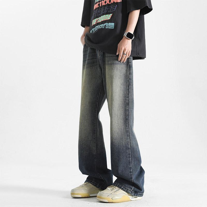 マイクロ ブーツ ジーンズ 夏 アメリカン ストレート パンツ トレンディ ストリート レトロ パンツ
