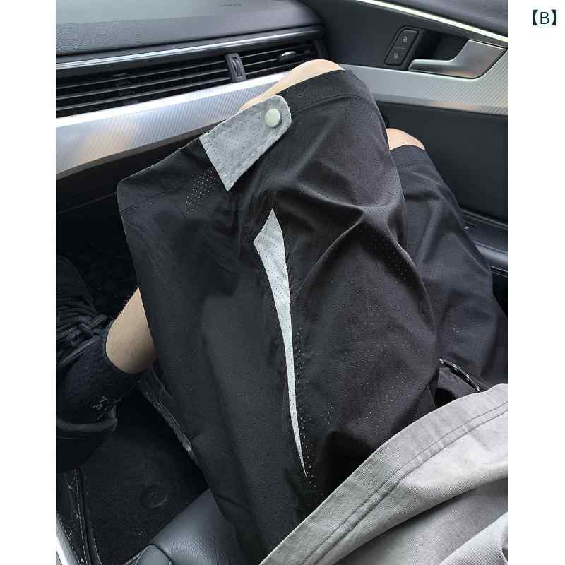 メッシュ ひんやり 涼しい 快適 夏 薄手 涼しい 速乾 スポーツ パンツ トレンディ ストレート レッグ パンツ アメリカン バスケットボール パンツ