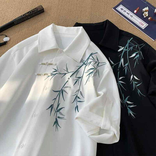 チャイナ風 半袖 シャツ 夏 大きいサイズ チャイナ風 刺繍 七分袖 シャツ トップス ジャケット チャイナ風 半袖 シャツ 夏 大きいサイズ チャイナ風 刺繍 七分袖 シャツ トップス ジャケット