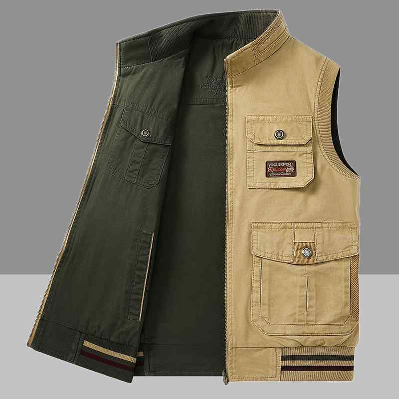 秋 リバーシブル 綿 ベスト マルチ バッグ ベスト ゆったり 大きいサイズ リバーシブル 春秋 コート