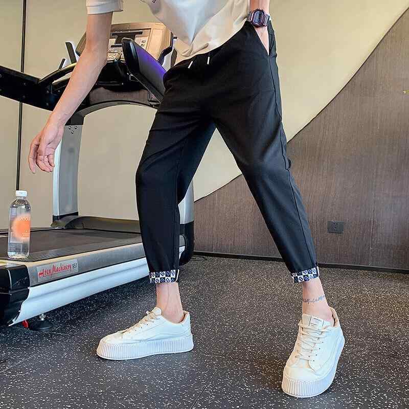 パンツ 夏 薄手 涼しい トレンディ パンツ レース ひんやり 涼しい 快適 裾細 九分丈 パンツ