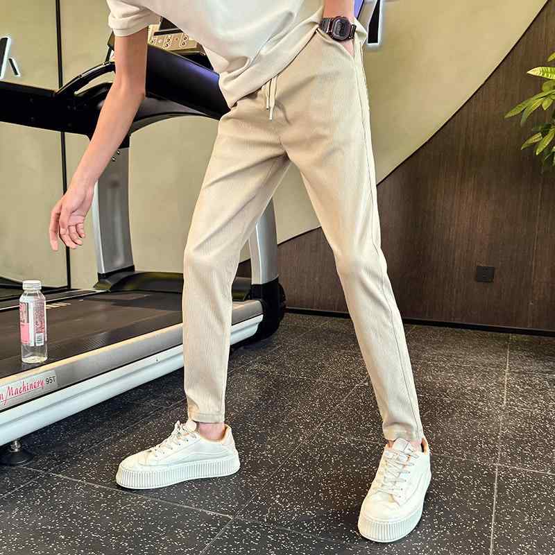 ひんやり 涼しい 快適 九分丈 パンツ 夏 トレンディ 薄手 涼しい パンツ 速乾 クロップド パンツ スリムフィット ストレッチ パンツ