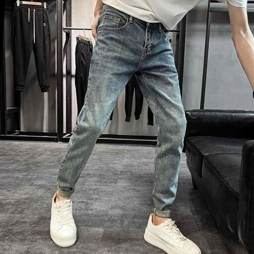 ストレッチ 夏 トレンド 薄手 涼しい ズボン 韓国 トレンディ スリムフィット アンクレット パンツ ストレッチ 夏 トレンド 薄手 涼しい ズボン 韓国 トレンディ スリムフィット アンクレット パンツ