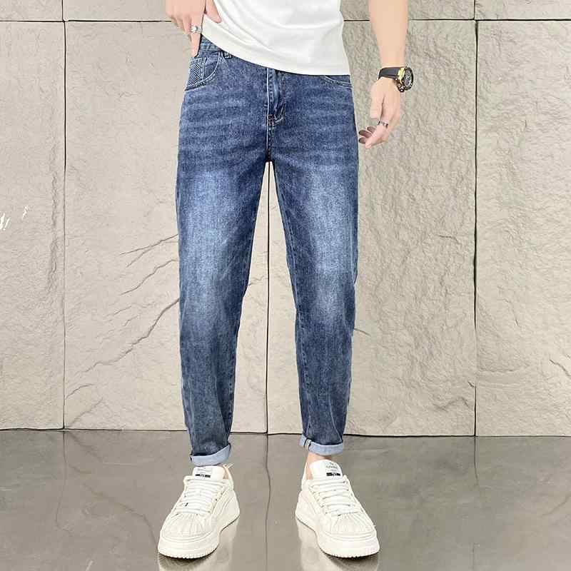 春夏 ストレート 軽量 涼しい カラーストレッチ 大きいサイズ 九分丈 トレンディ 裾細 パンツ