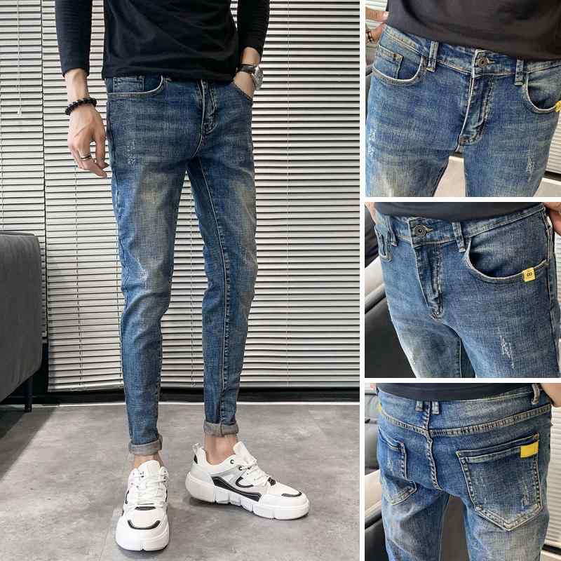 メンズ ファッション カジュアル おしゃれ ジーンズ トレンディ スリムフィット 韓国 トレンディ 春 パ..