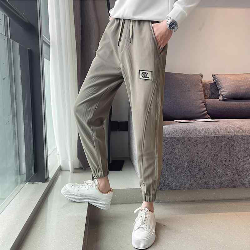 メンズ ファッション カジュアル おしゃれ 春 トレンド 九分丈 パンツ スポーツ 裾細 パンツ 足首 パンツ