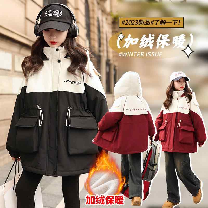 キッズ アウター 女の子 カジュアル おしゃれ 暖かい 起毛 ジャケット 秋冬 子供 冬服 厚手 ジャケット