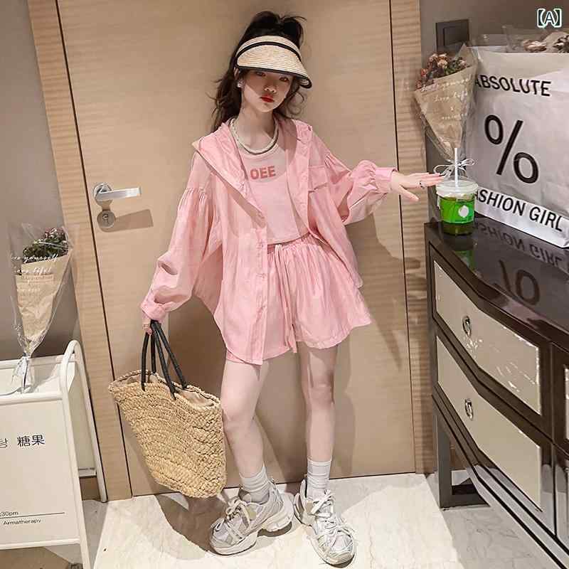 羽織もの キッズ 女の子 おしゃれ ファッション 軽量 涼しい 日焼け防止 服 夏 薄手 涼しい 子供 韓国 コート 日焼け防止 服 カジュアル トップス