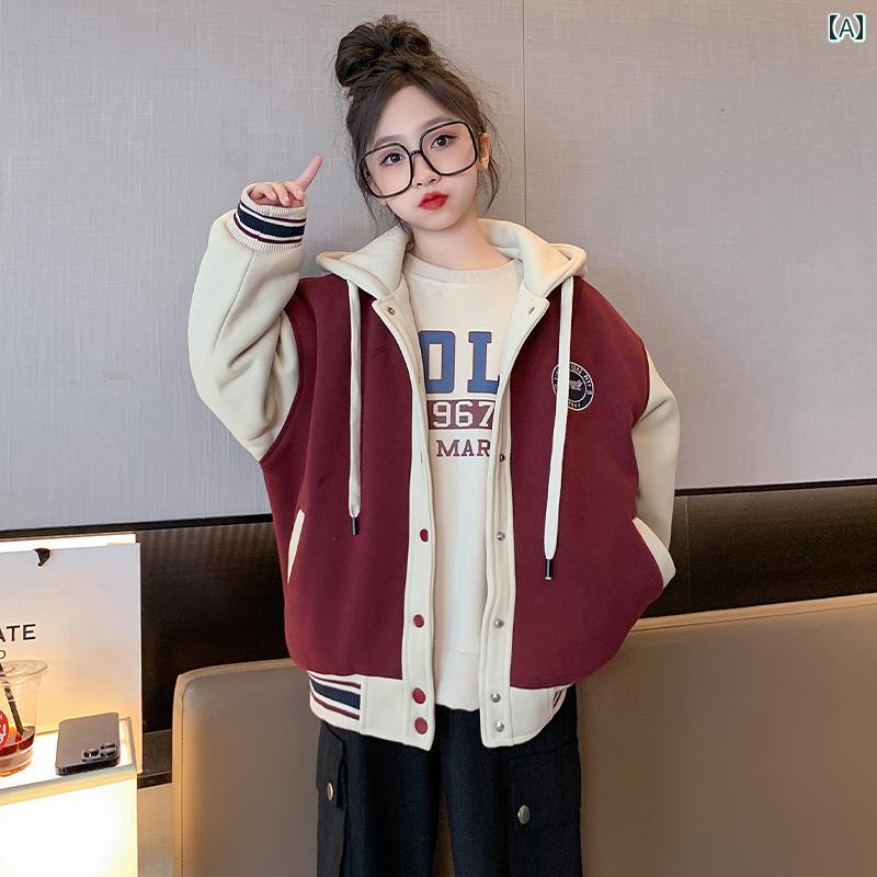 キッズ ファッション 女の子 おしゃれ カジュアル フード ジャケット 春秋 子供 春 服 韓国 トップス ..