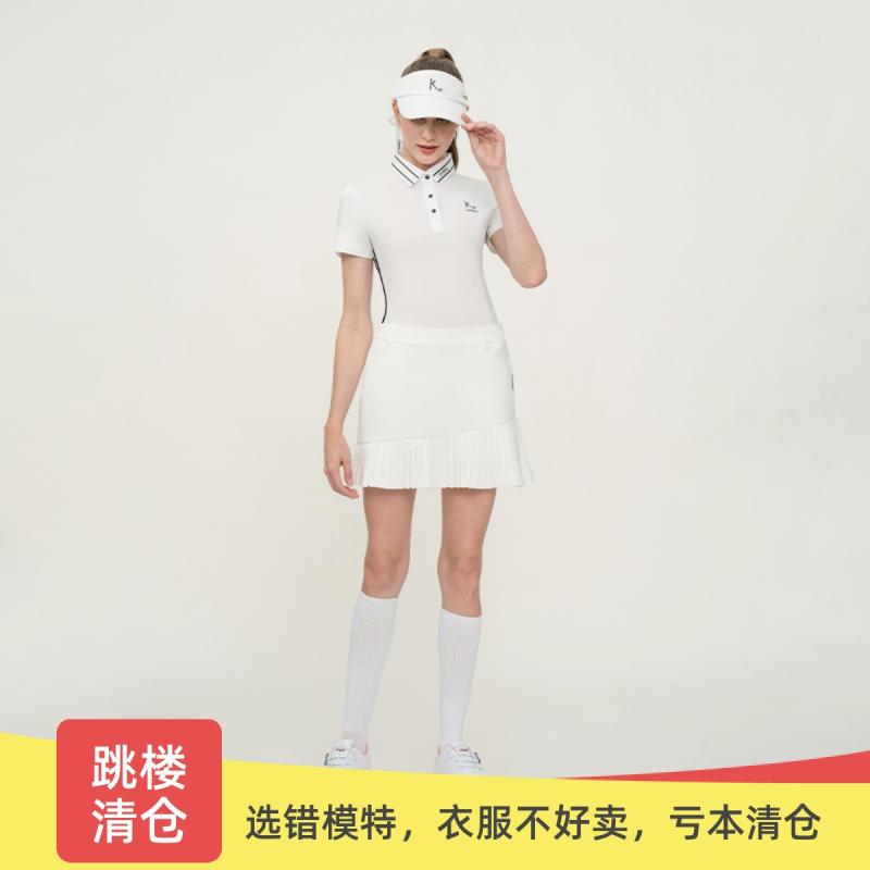 ゴルフウェア レディース おしゃれ セットアップ ショート スカート 半袖 夏 スリムフィット 韓国 アウ..