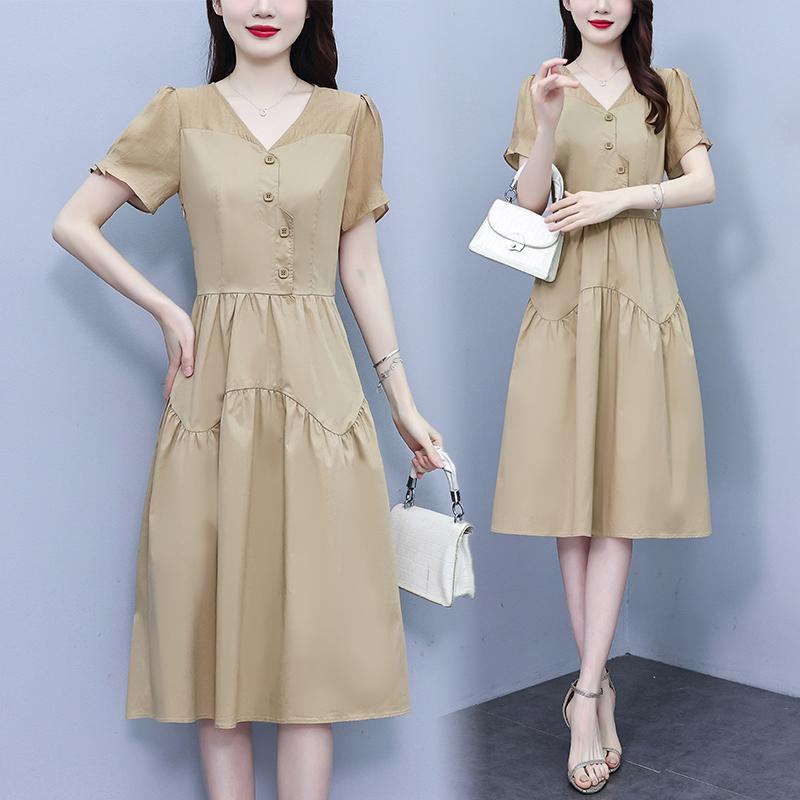 レディース ファッション 西洋 エレガント ドレス 夏 ウエスト スリム レングス スカート