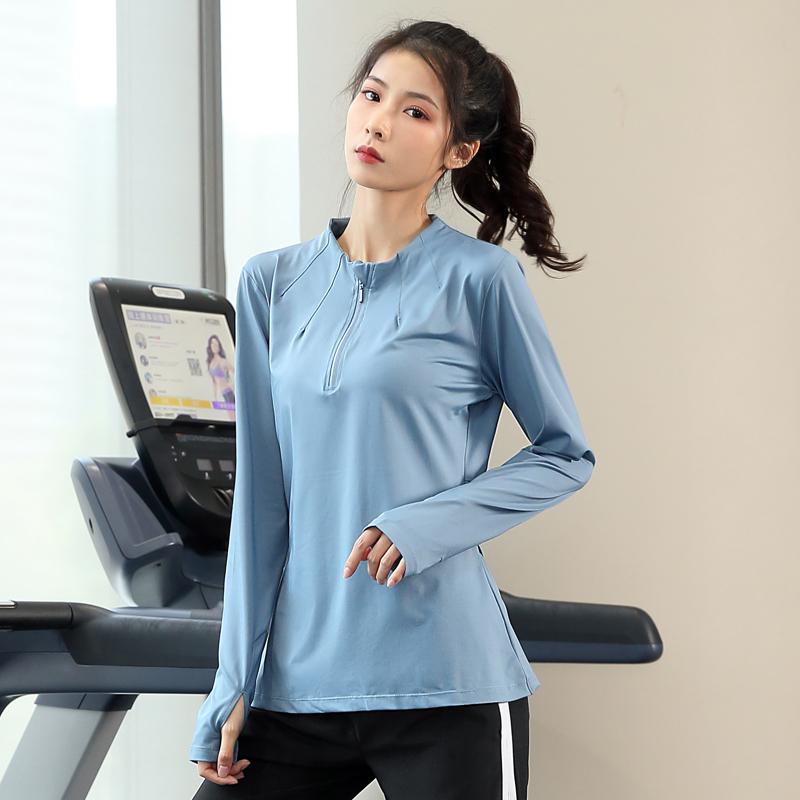 Ladies Wear - フィットネスウェア レディース スポーツ 運動 秋冬 大きいサイズ 速乾 Tシャツ トップス ヨガ 長袖 Tシャツ ジャケット