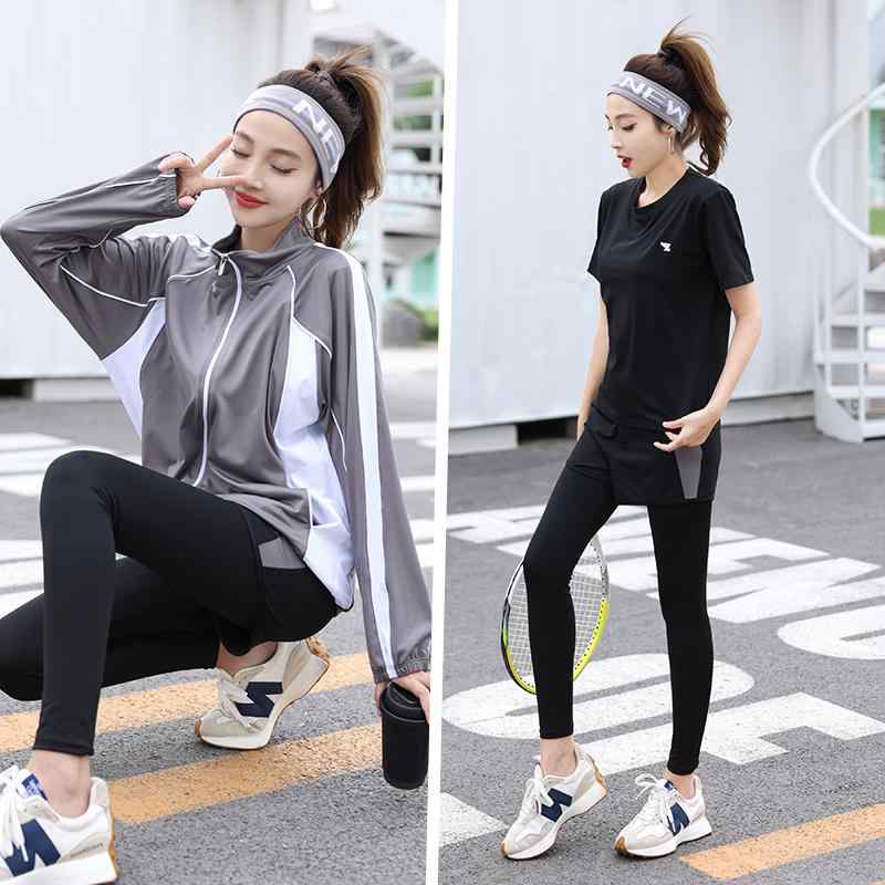 スポーツウェア レディース おしゃれ フィットネス ジム アウトドア 運動 ランニング セットアップ ヨガ ゆったり 速乾 モーニング ランニング セットアップ 体型 カバー 大きいサイズ