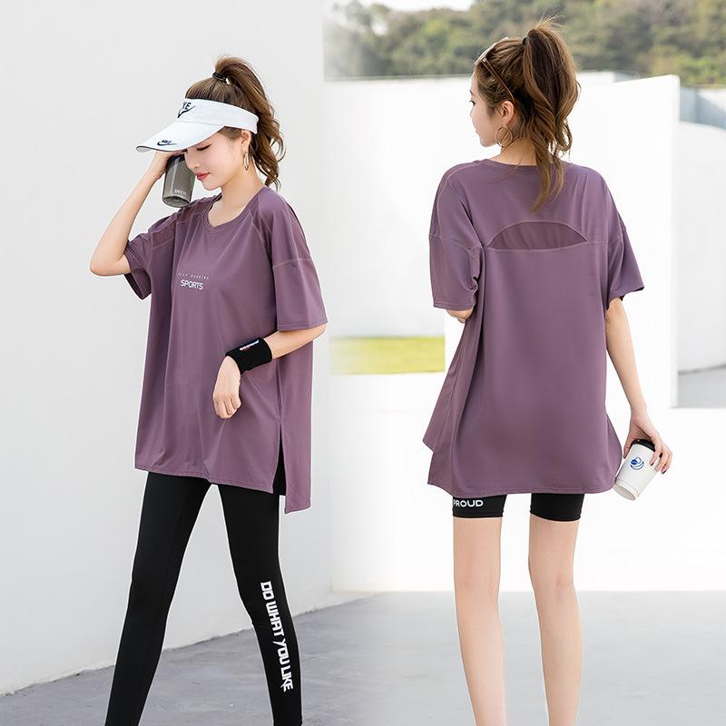 スポーツウェア レディース おしゃれ フィットネス ジム アウトドア 運動 セットアップ ヨガ セットアップ ランニング セットアップ 夏 通気性 快適 大きいサイズ 体型カバー スリム ゆったり 服