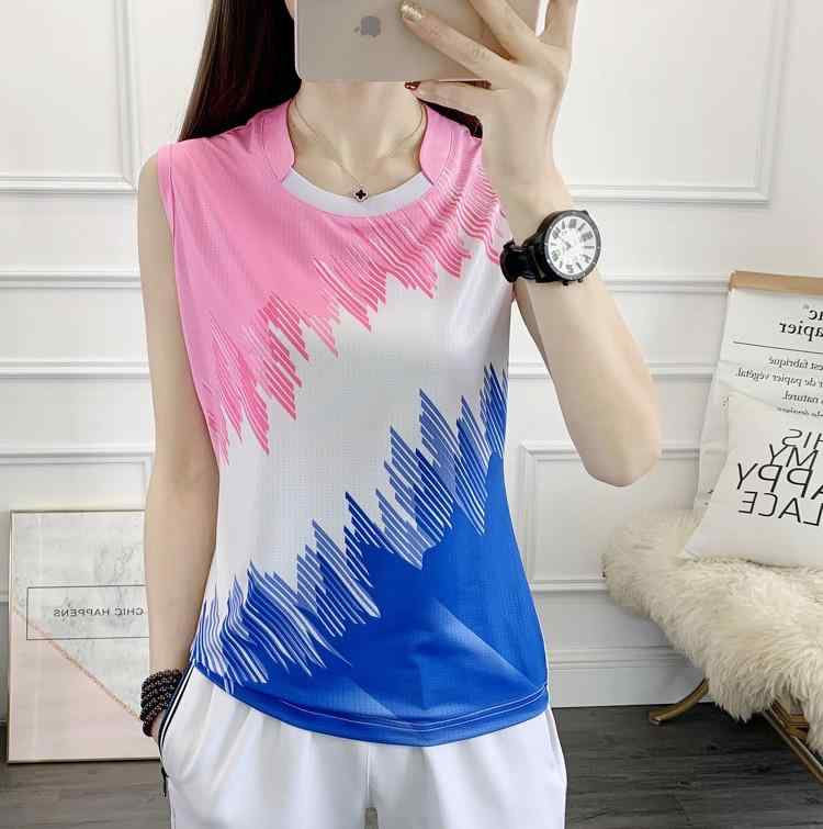 スポーツウェア レディース おしゃれ フィットネス ジム アウトドア 運動 プリント 速乾 ベスト ノース..