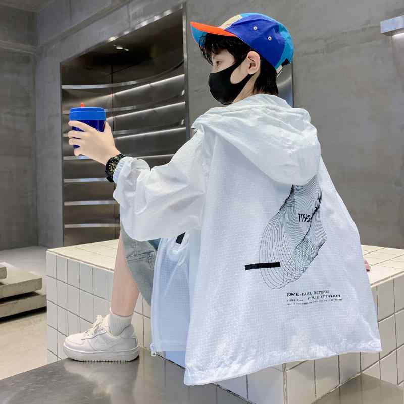 薄手 涼しい アウター 男の子 ジャンパー 夏 おしゃれ 日焼け防止 屋外 皮膚 衣装