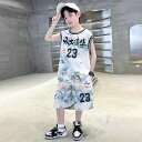 男の子 ファッション ボーイズ 子供 夏 おしゃれ ボーイズ ノースリーブ タンクトップ セット ボーイズ ノースリーブ ジャージ スポーツ バスケットボール ...