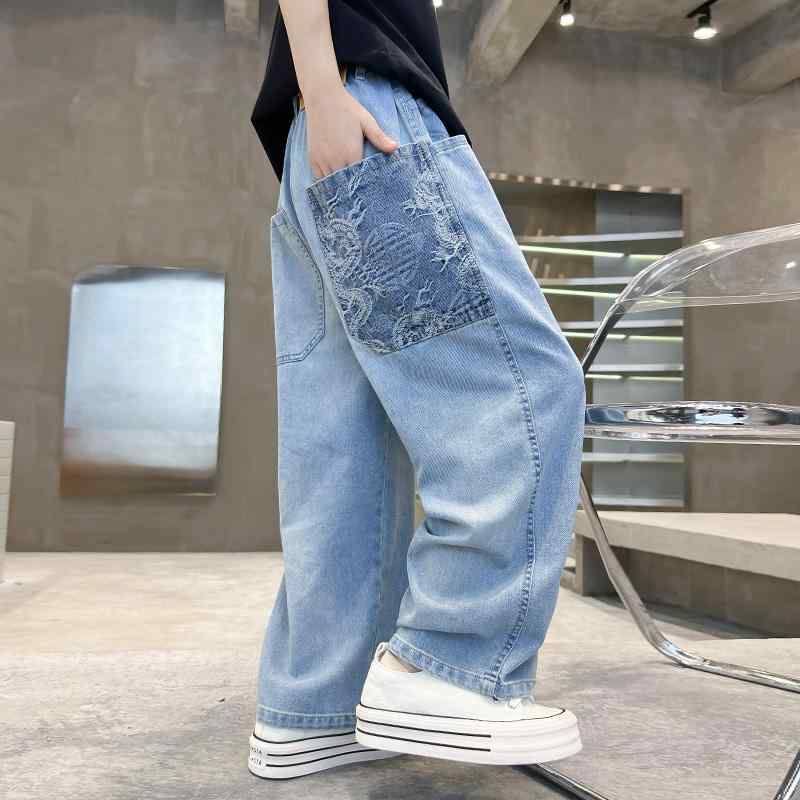 デニム パンツ 男の子 ボーイズ 子供 カジュアル ジーンズ 夏 ゆったり ズボン 夏 ズボン クール