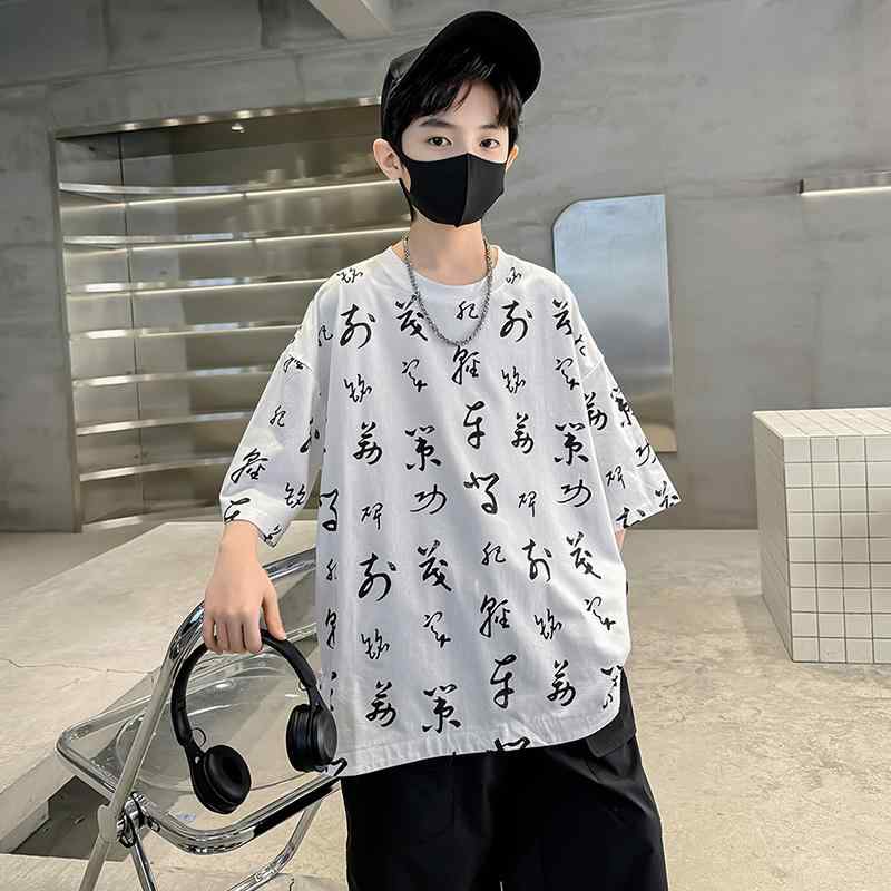 キッズ ファッション トップス 男の子 カジュアル おしゃれ 夏 半袖 チャイナ風 t シャツ ゆったり 服