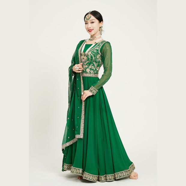 インド サリー民族 衣装 エキゾチック ダンス エスニック レディース ダンス ビッグ スイング ドレス ..