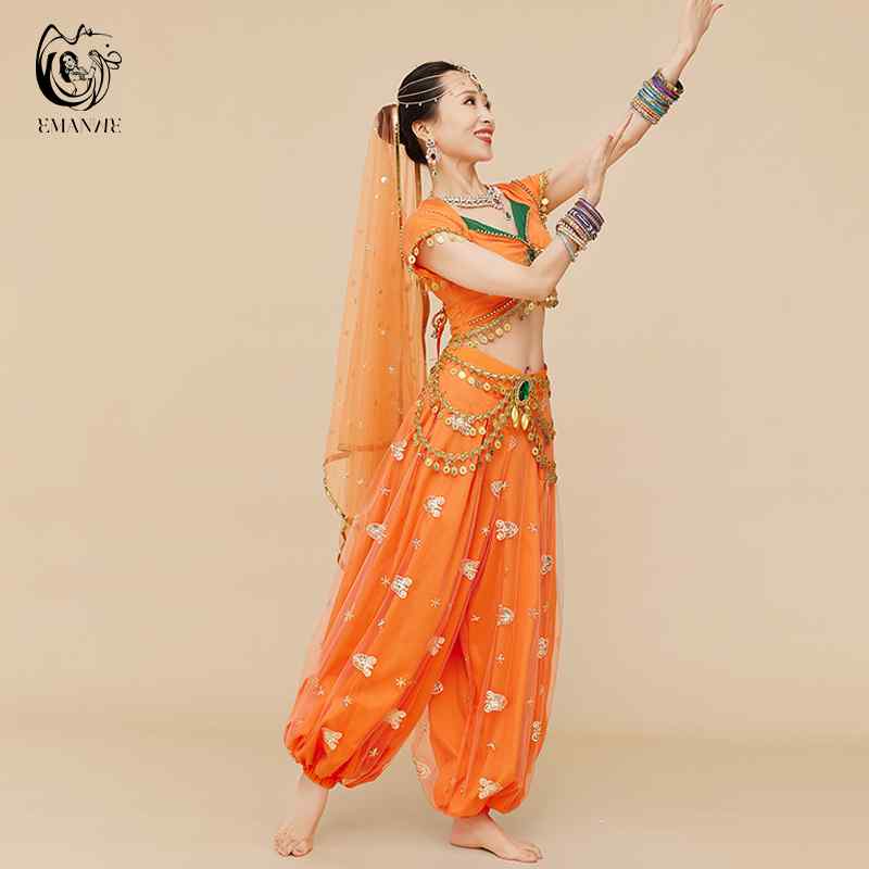 インド サリー民族 衣装 エキゾチック ダンス エスニック レディース ベリーダンス トップス スイング スカート セットアップ