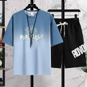メンズ パジャマ ルームウェア リラックス 夏 ラウンドネック カジュアル 半袖 薄手 涼しい 屋外着 可能 夏 ホーム 服 セットアップ 薄手 涼しい セット...