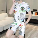 メンズ パジャマ ルームウェア リラックス 夏 半袖 ゆったり カジュアル 家 着 薄手 涼しい セットアップ