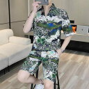 メンズ パジャマ ルームウェア リラックス 夏 半袖 ゆったり カジュアル 家 着 薄手 涼しい セットアップ