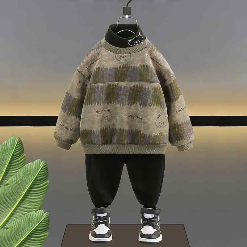 キッズ スウェット カジュアル おしゃれ 男の子 フリーストレーナー 子供 秋冬 厚手 タートルネック 冬..