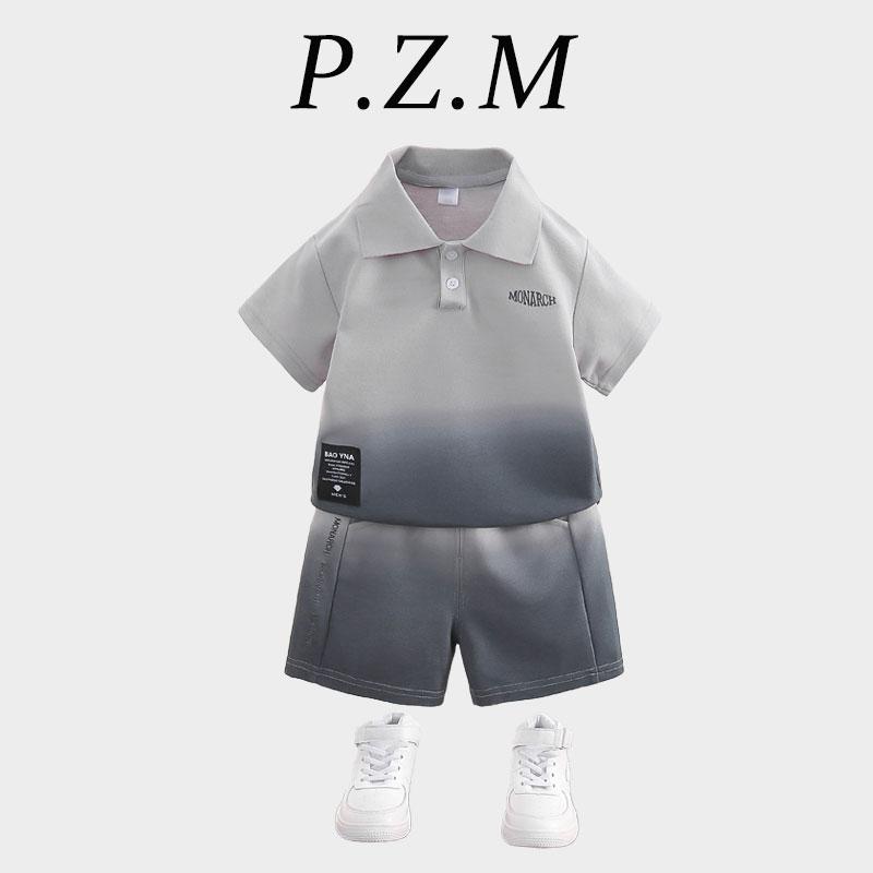 キッズ セットアップ 夏 ファッション カジュアル おしゃれ 男の子 子供 絞り染め ポロシャツ 半袖 服 スポーツ 男の子 トレンド