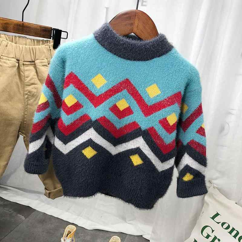 キッズ セーター ファッション カジュアル おしゃれ 冬 暖かい 子供 秋 男の子 ファー 起毛 暖かい トップス 女の子 プルオーバー 子供 子供