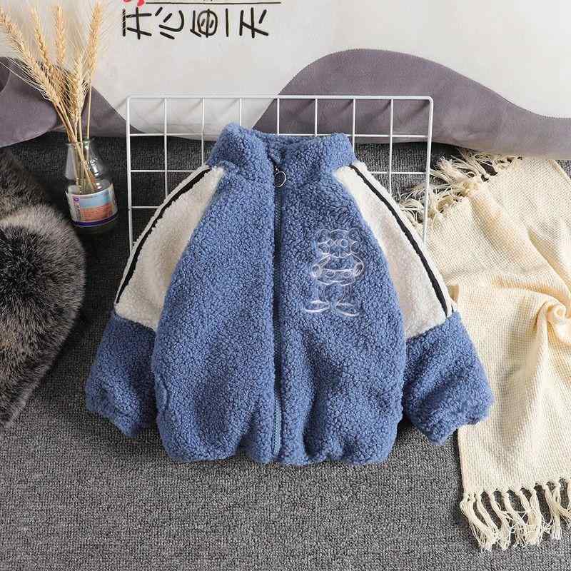 キッズ トップス ファッション 冬 暖かい カジュアル おしゃれ 男の子 ウール ジャケット 子供 女の子 秋 ベビー 起毛 コットン コート