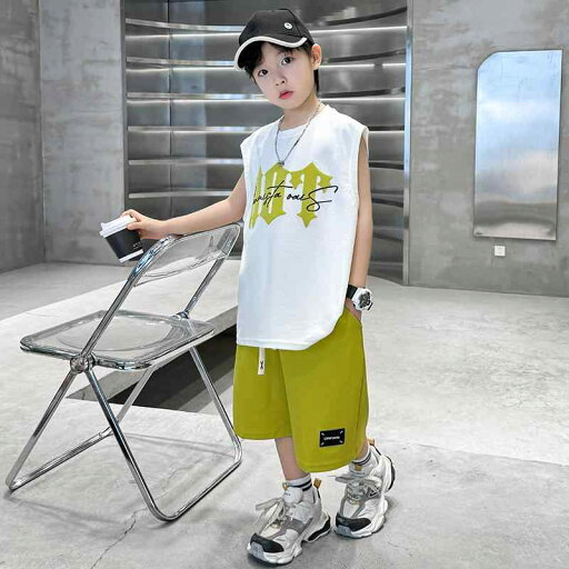 男の子 ファッション ボーイズ 子供 夏 おしゃれ ノースリーブ タンクトップ セットアップ 韓国 ノースリーブ 大きめ 薄手 涼しい 男の子 ファッション ボーイズ 子供 夏 おしゃれ ノースリーブ タンクトップ セットアップ 韓国 ノースリーブ 大きめ 薄手 涼しい