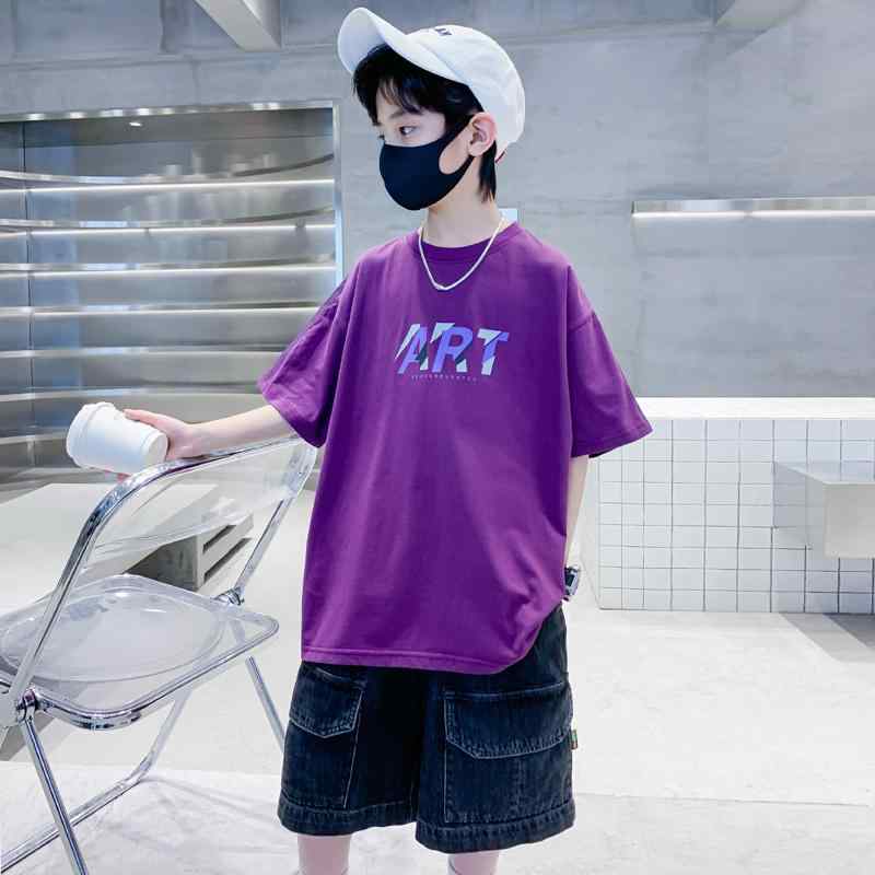 男の子 Tシャツ 半袖 ファッション キッズ 子供 カジュアル おしゃれ 夏 服 夏 綿 夏 トップス